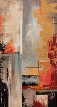 Aisha Mahmood, 20 x 40 Inch, Acrylic on Canvas, Abstract Painting, AC-AIMD-100 Aisha Mahmood, 20 x 40 Inch, Acrylic on Canvas, Abstract Painting, AC-AIMD-100